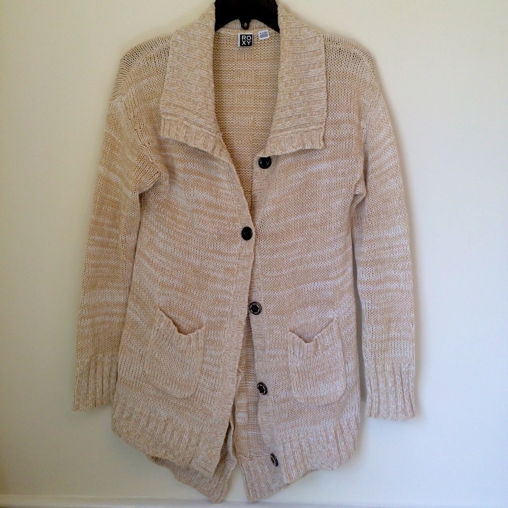 Roxy shawl collar textured long cardigan
